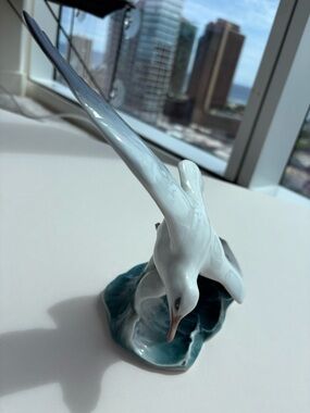 Rosenthal Porcelain Seagull on wave- Decorative Home Art - Vintage